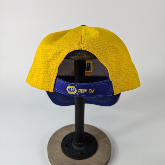Mens NAPA Racing Baseball Hat Cap Chase Elliot #9 Adjustable Blue Yellow Nascar - Picture 3 of 13